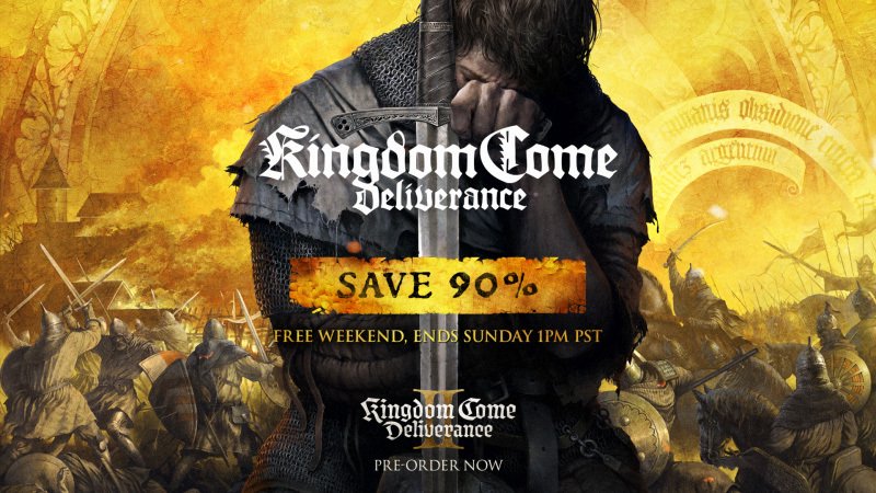 《天国：拯救》迎来 11.1 元 Steam 新史低价，本体限时免费体验