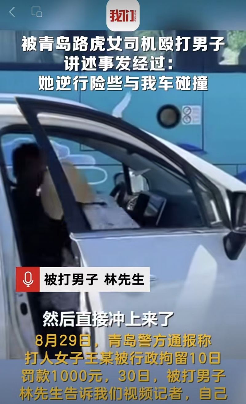 行拘10天罚款千元，打人女司机还有哪些责要追？| 新京报快评