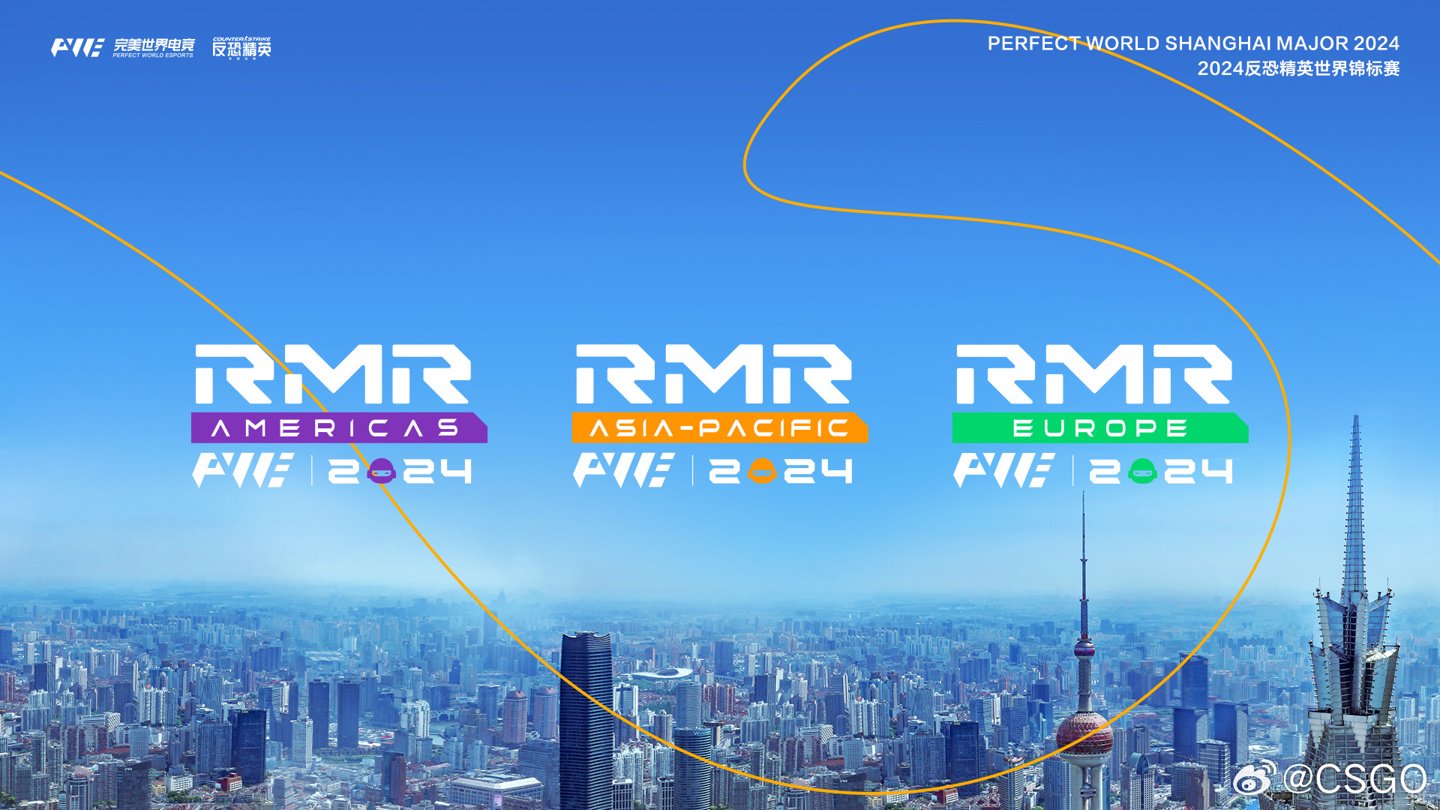 2024 上海《CS2》Major RMR 战队名单敲定:奖金池 125 万美元,56 支队伍争夺 24 个席位