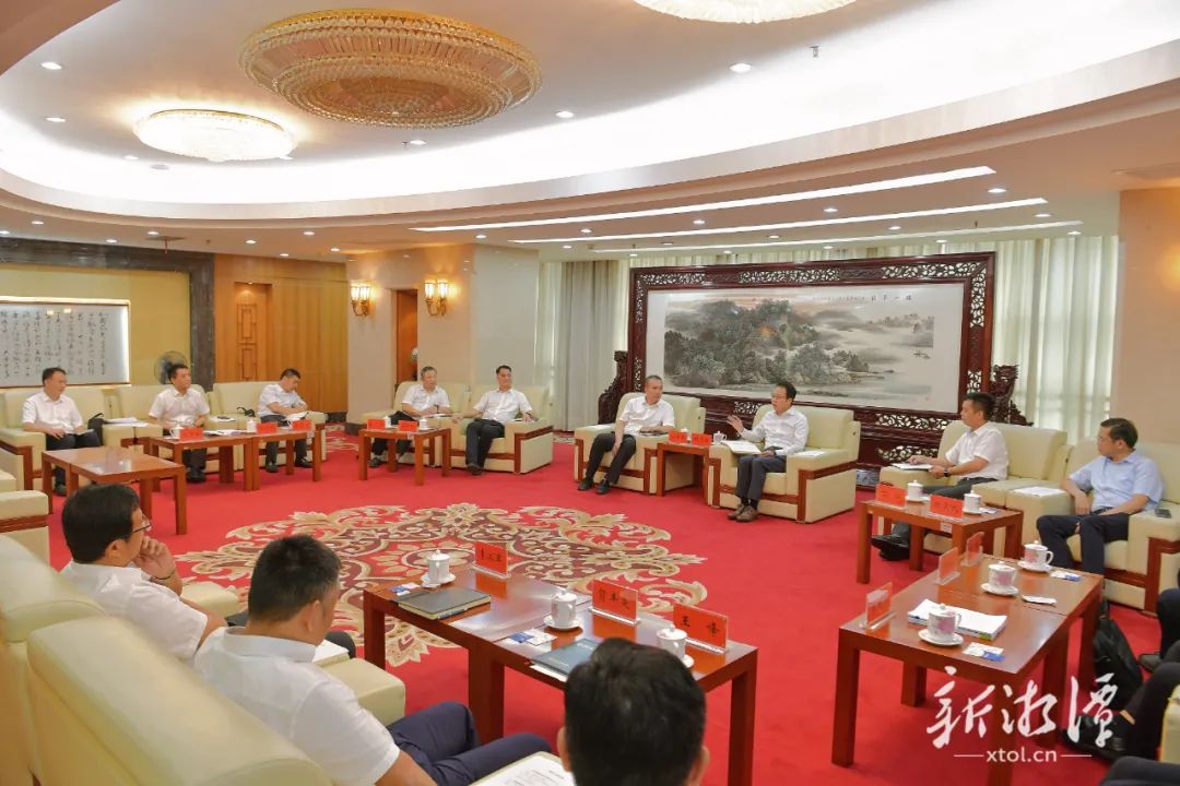 会见现场。(全媒体记者 方阳 摄)