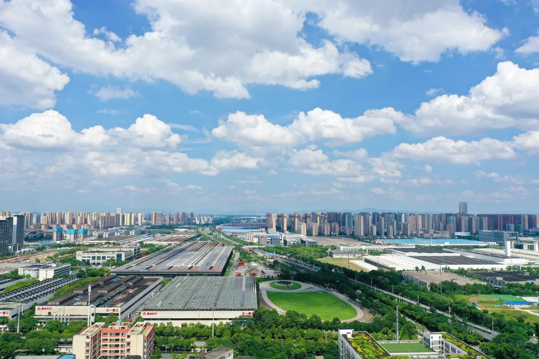 经开区航拍图。