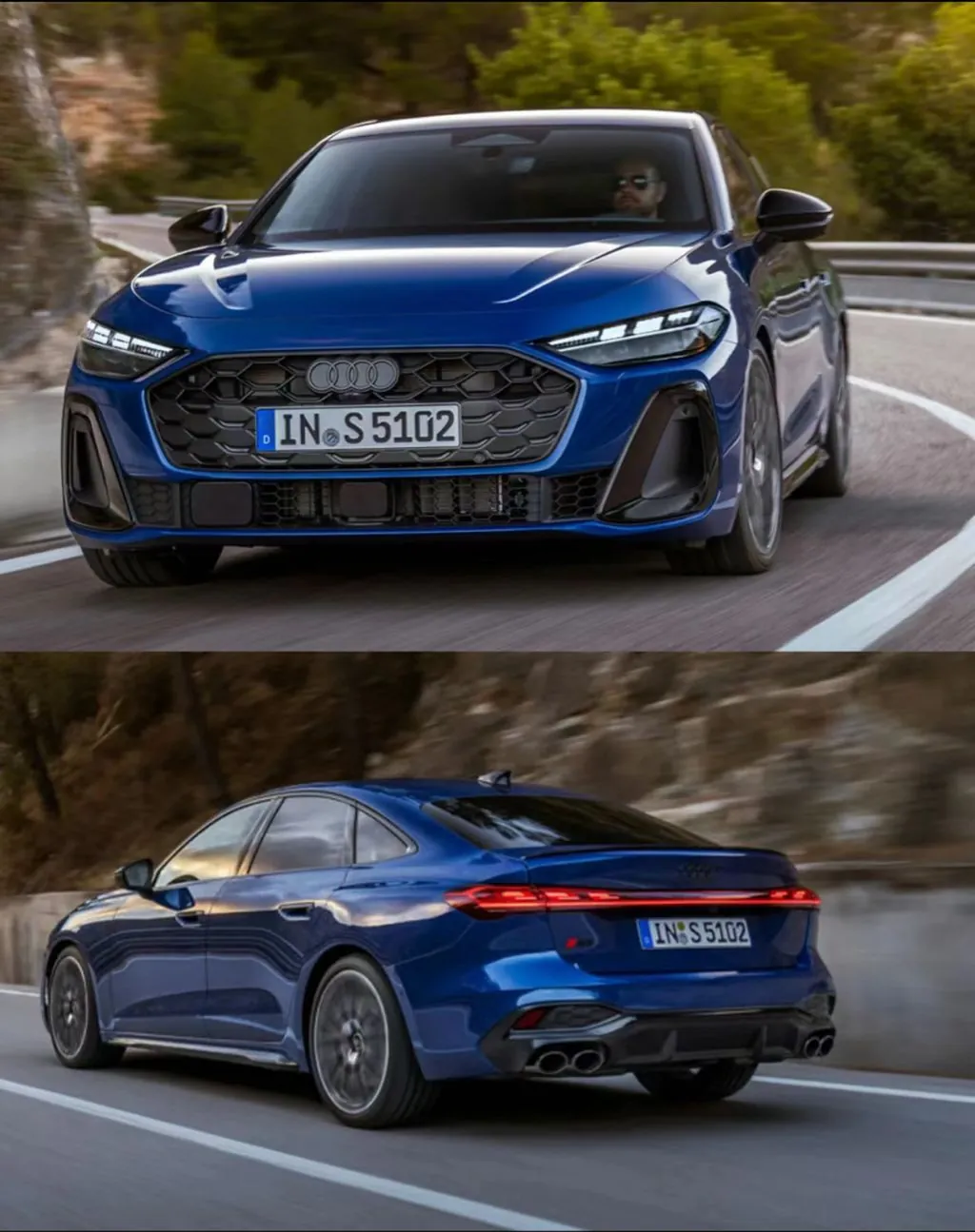 ▲ 图为奥迪新一代 A5(实为奥迪 A4 换代车型),已在海外发布