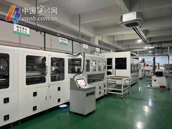 富佳股份控股子公司甬能新能源的生产车间