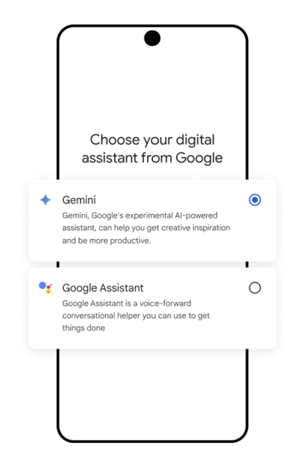 ▲GoogleGemini app和Google智能語音助手Google Assistant（圖源：Google博客）