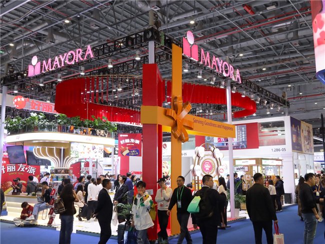 图:第七届进博会MAYORA迈大集团展台