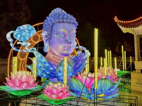 (南华灯会以非遗花灯为载体讲述禅宗文化)