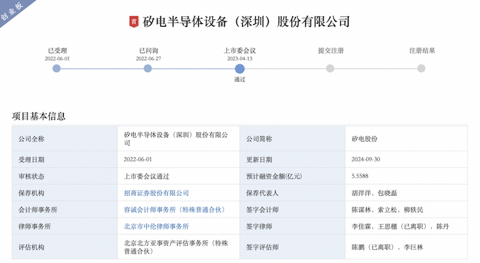 图片来源:深交所审核官网