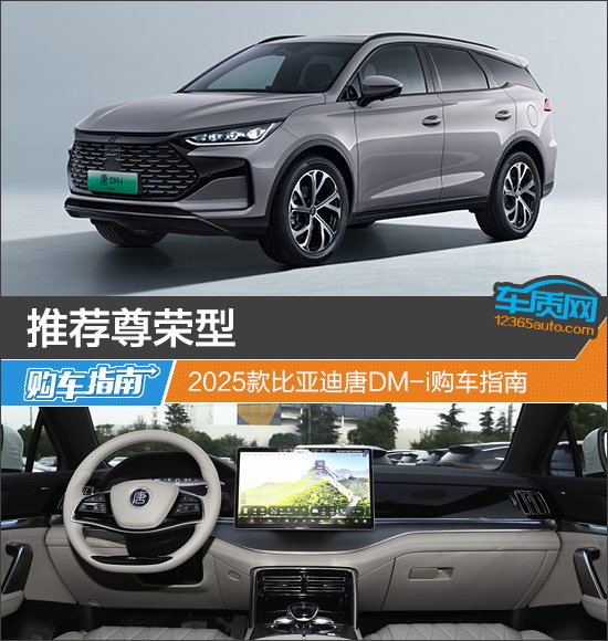 推荐尊荣型 2025款比亚迪唐DM-i购车指南
