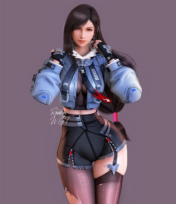 《最终幻想7》蒂法新3D美图:穿上新装 魅力无限 第6张 《最终幻想7》蒂法新3D美图:穿上新装 魅力无限 第6张