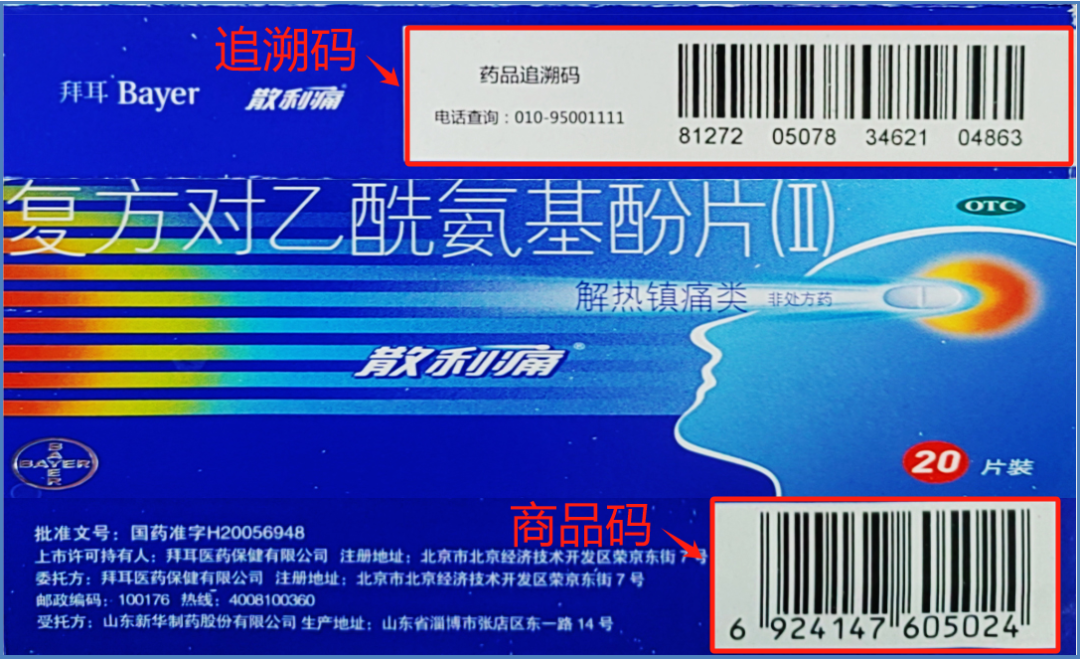 药品追溯码和商品码的区别,来源:国家医保局官方微信公众号