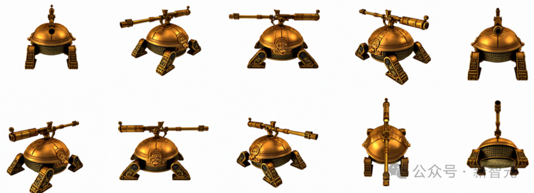 使用八個視圖的圖像進行訓練的模型