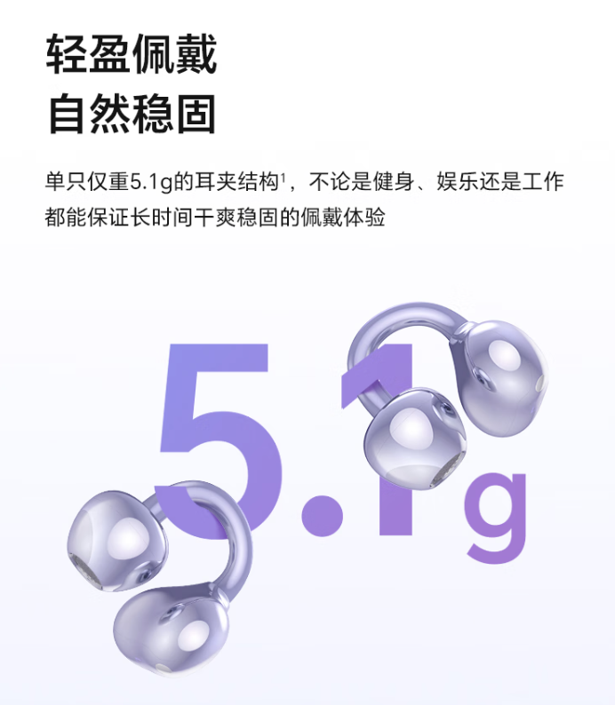 荣耀亲选 LCHSE 耳夹式耳机首销：钛合金拱桥设计、36 小时续航，399 元-第4张图片-厦门装修网 