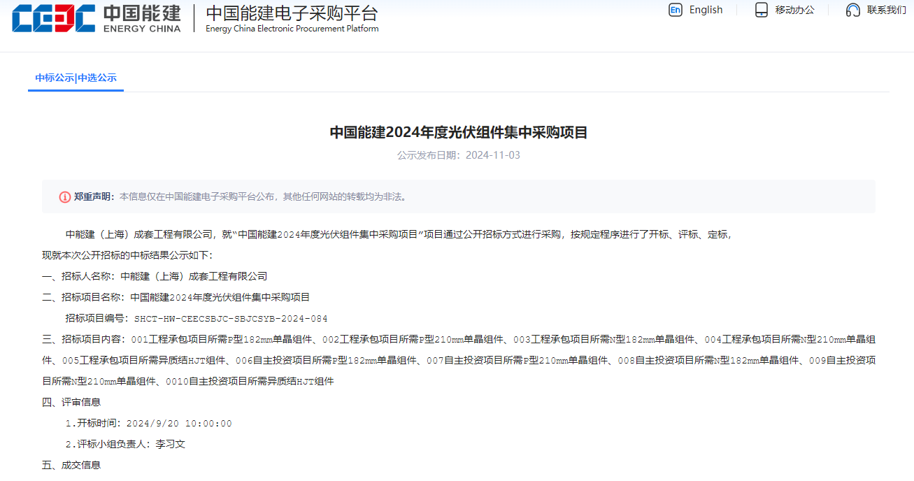 图1:国晟科技中标中国能建光伏组件项目