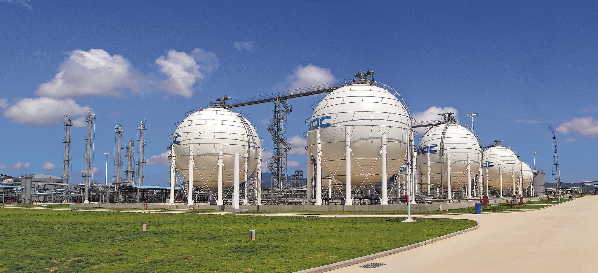 图为中国海油珠海横琴终端(中国海油供图)