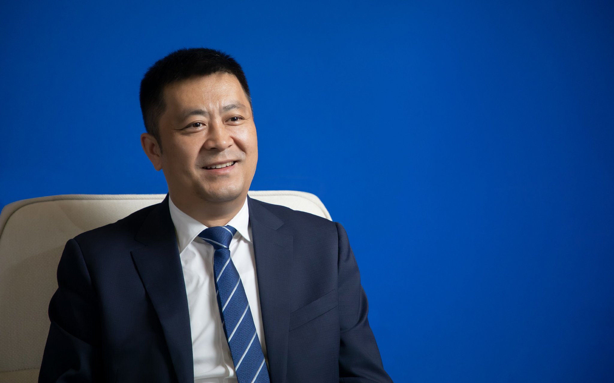 伊利集团高级执行总裁刘春喜。图/受访者供图