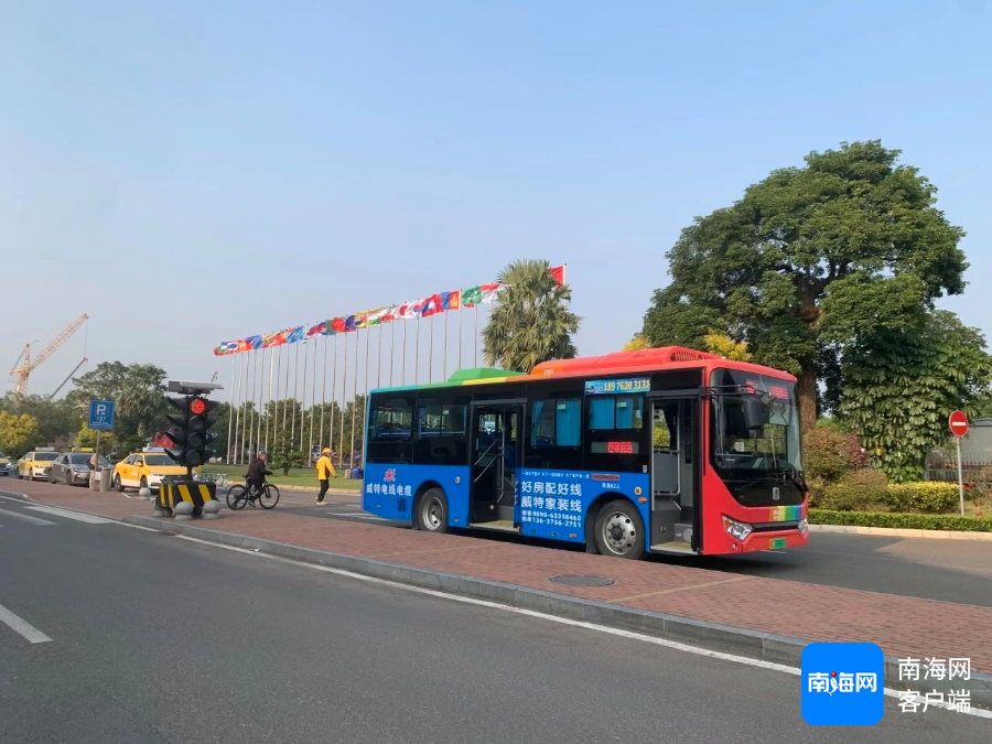 琼海博鳌机场增开机场至博鳌高铁站临时公交线路。海南机场供图