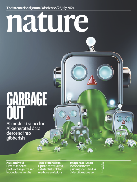 圖｜合成數據會導致模型訓練崩潰（來源：Nature）