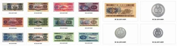 第二套人民幣圖鑒(圖片來源:中國印鈔造幣網)