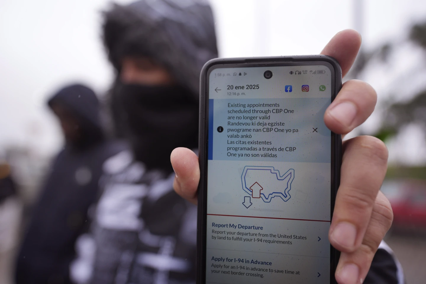 △应用程序CBP One不再可使用