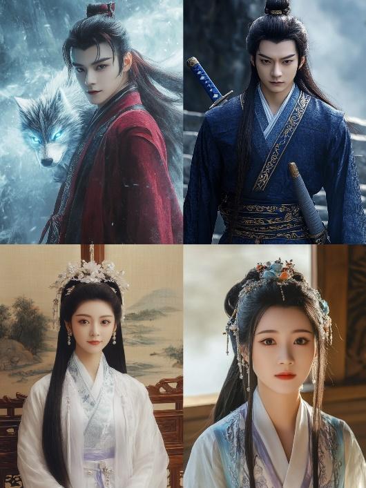 《浮梦吟》剧中人物AIGC定妆照(图片来源:中科金财)