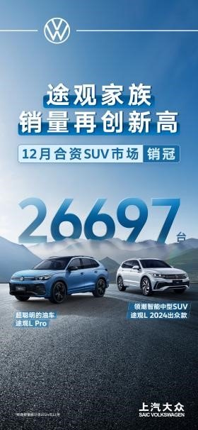 上汽大众途观家族销量创新高，途观L（Tiguan L）表现亮眼