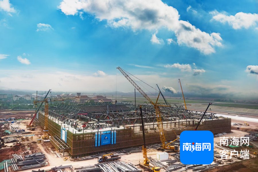 博鳌三期项目T2航站楼施工现场。海南机场集团供图