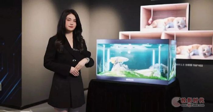 AI交互鱼缸屏 “养鱼不用喂”的数智景观
