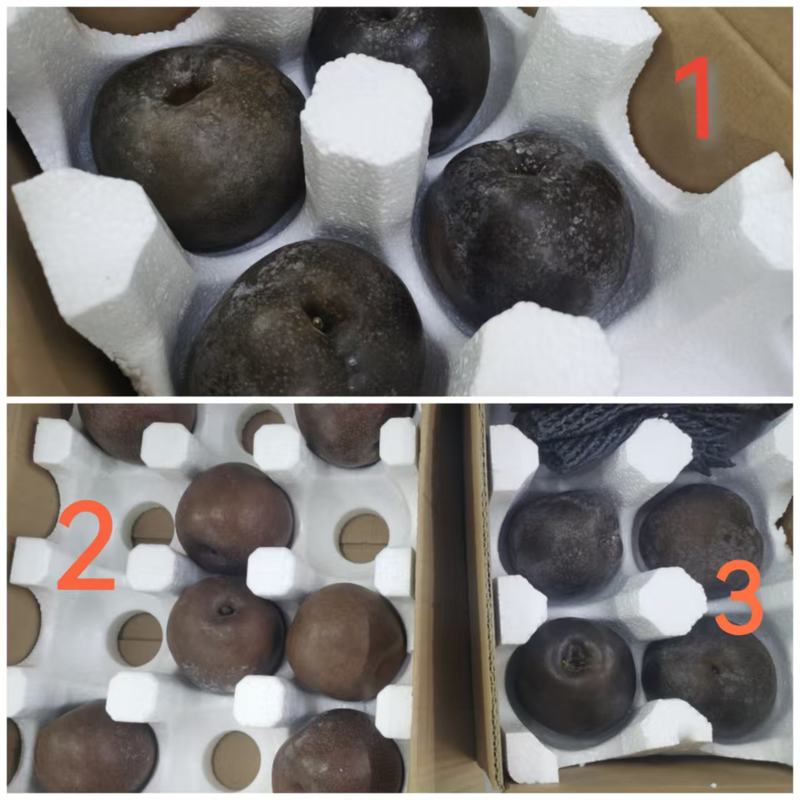 新京報記者從電商平台購買的三箱「藏烏梨」樣品。新京報記者 劉歡 攝