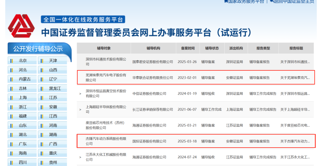 来源:证监会官网截图