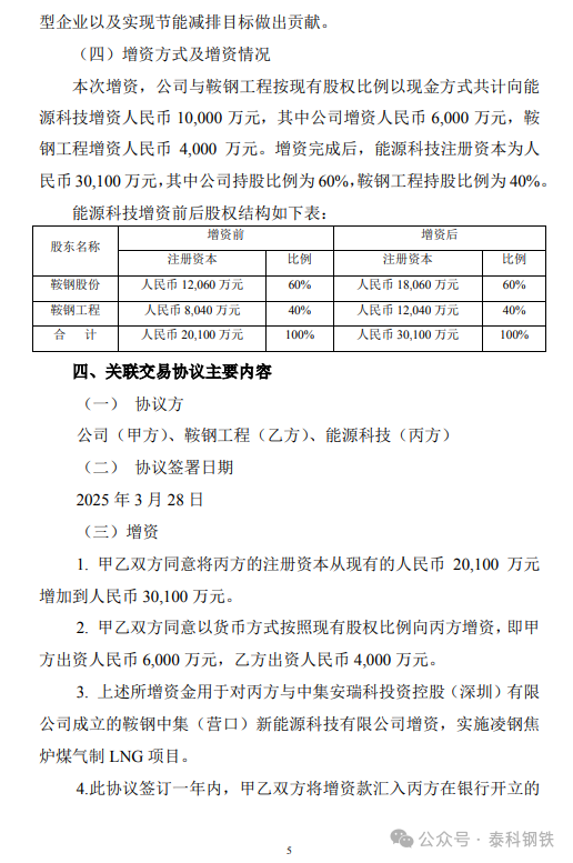 来源:鞍钢股份公告,泰科钢铁整理编辑