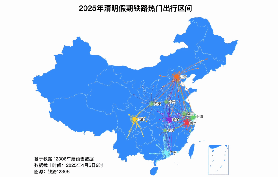 4月4日全国铁路旅客发送量创今年单日新高
