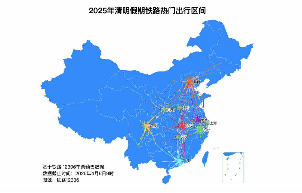 4月6日全国铁路预计发送旅客2000万人次