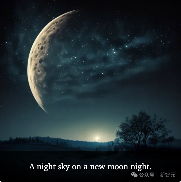新月之夜的夜空