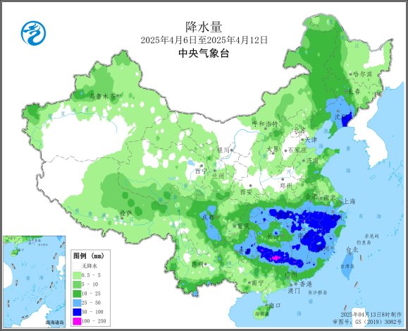 图2 全国降水量