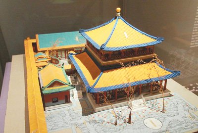 乾隆花園第四進院燙樣(故宮博物院藏)。杜建坡攝