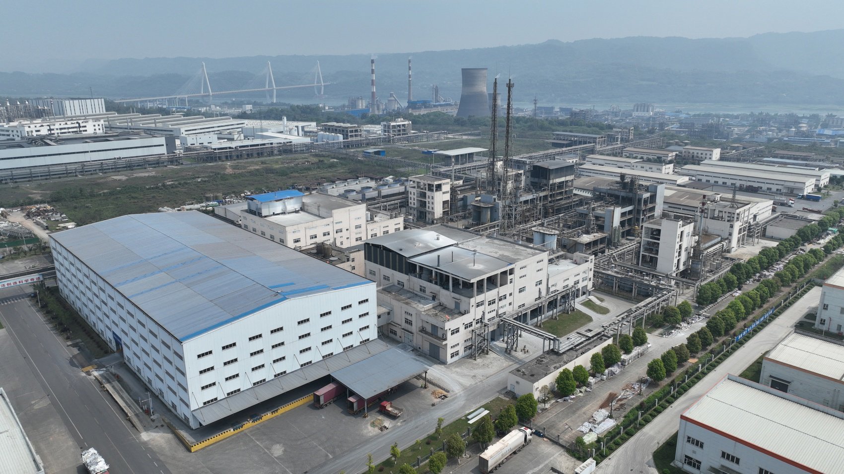 位于宜宾市江安县的海丰和泰氯化法钛白粉生产基地。 罗顺 摄