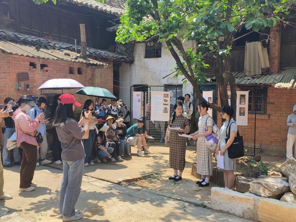 「昆華女中」故事為原型的話劇《上前線前》在排練中 受訪者供圖