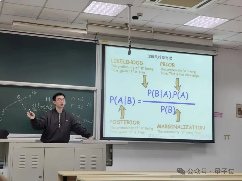 △馮傑為大氣與海洋科學系學生講授AI的氣象應用