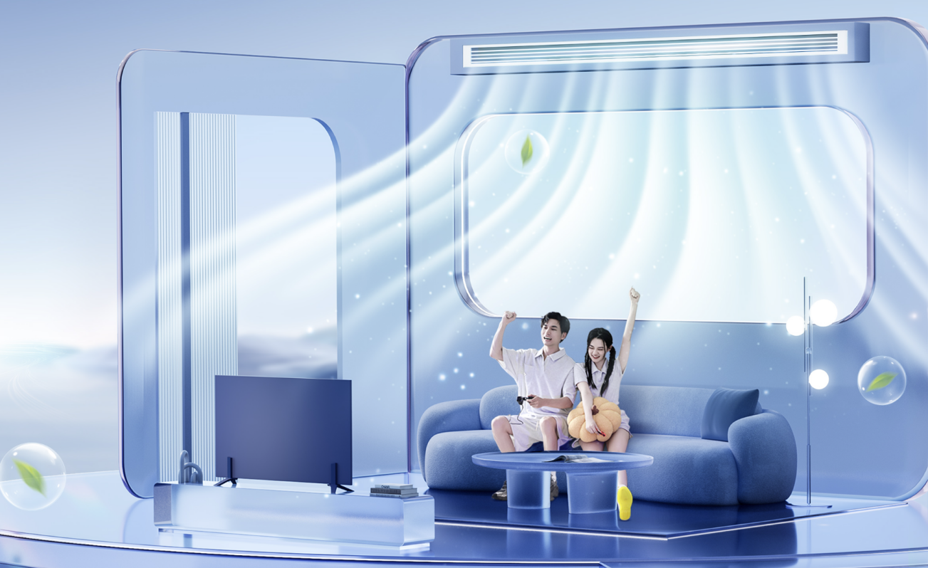 美的酷傑能新風中央空調,一晚雙開低至 2 度電