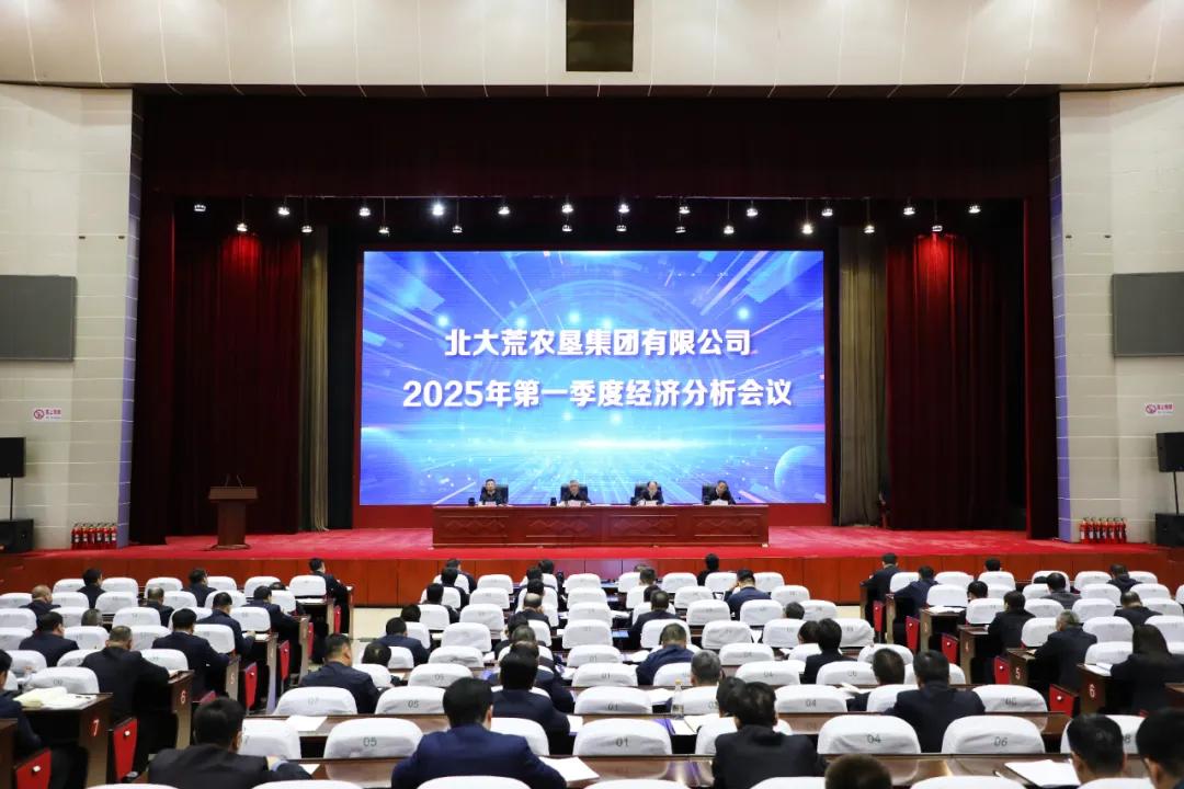 北大荒集团2025年第一季度经济分析会议现场。北大荒融媒体记者 毕明宇 摄