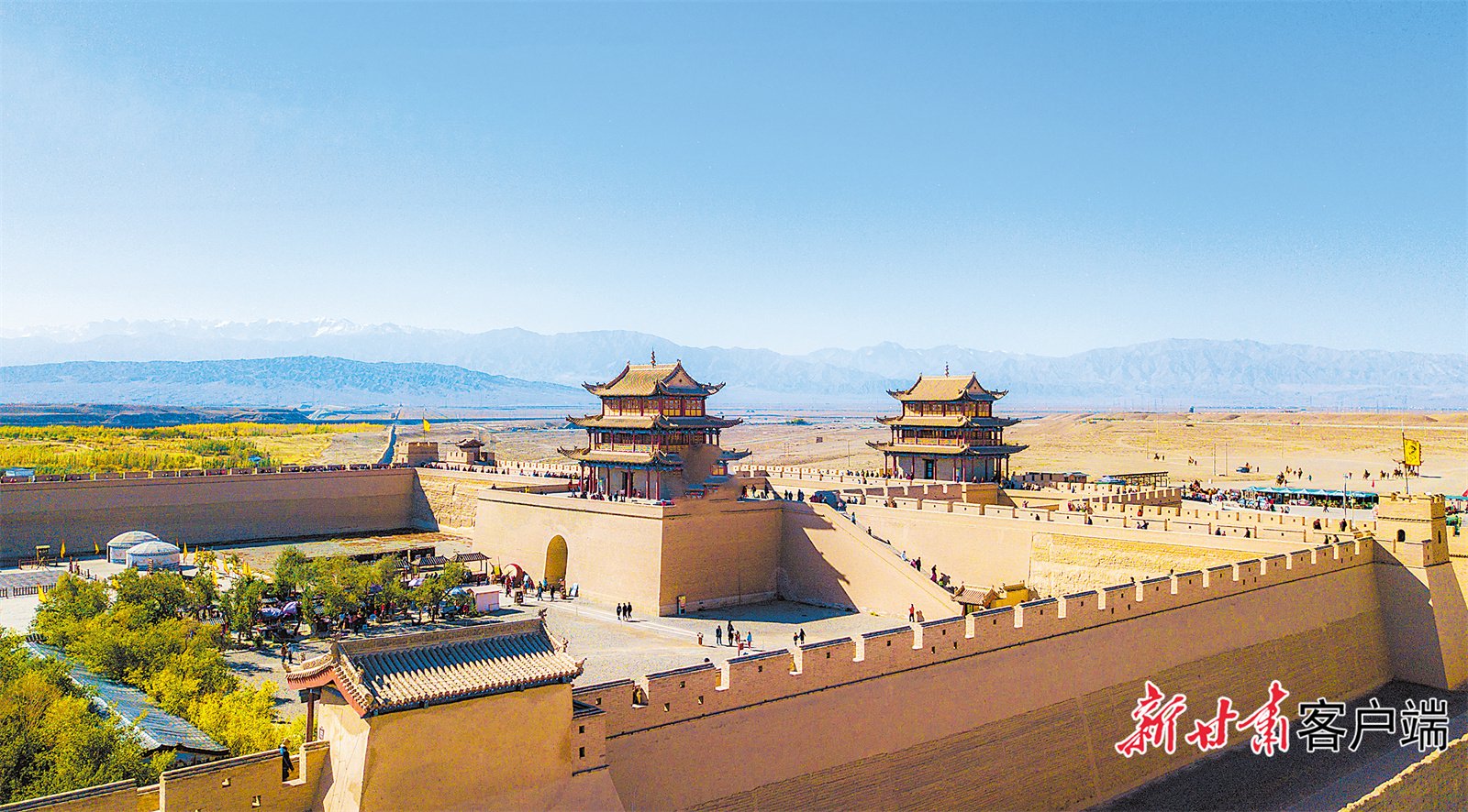 嘉峪關關城景區。圖片由嘉峪關市委宣傳部提供。