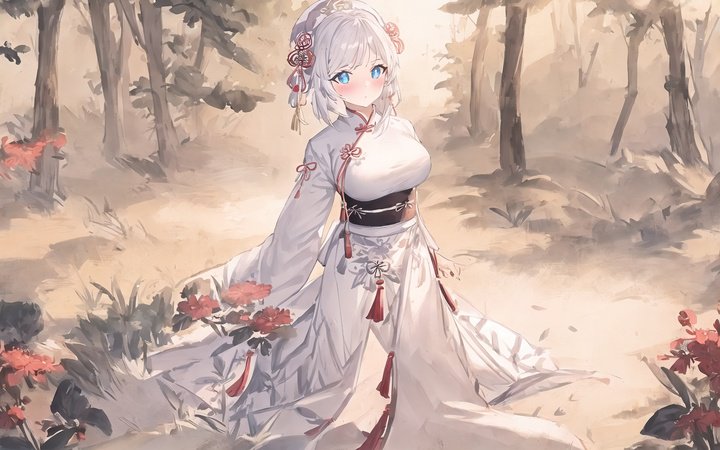 ▲ 用古风国画 LoRA 模型生成