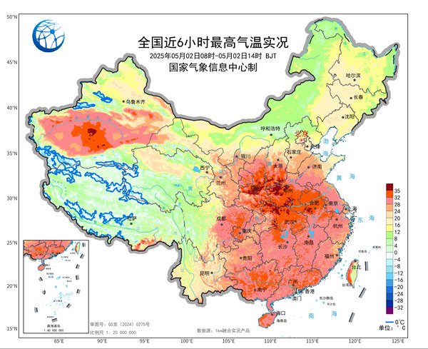 地表温度超60℃!热到烫脚,假期天气将大转变→降温大风将现,南方新一轮降雨来袭