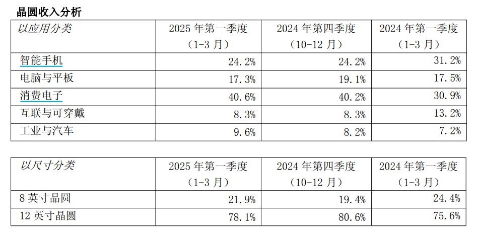 (图源:中芯国际2025年第一季度报告)