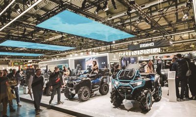 　　春风动力带着“GOES”品牌亮相110届米兰EICMA展会。受访者供图