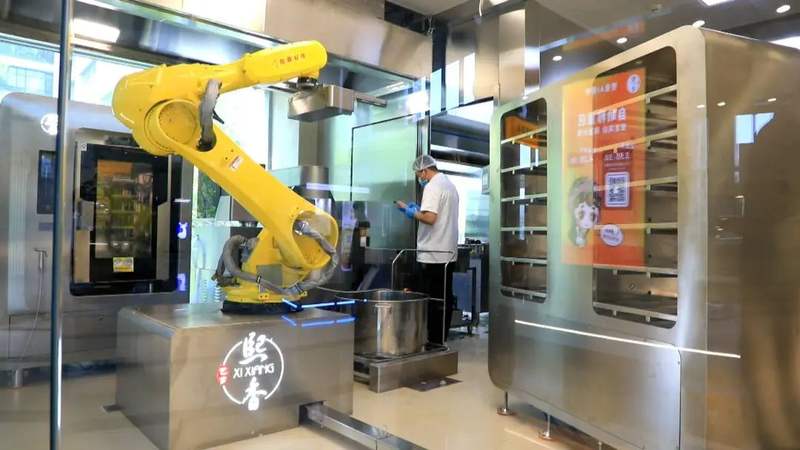 全市首个AI厨房。图片来源：北京门头沟微信公众号