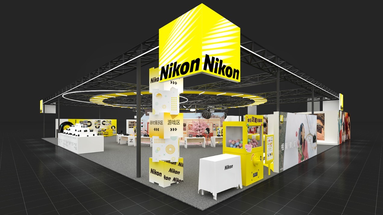 尼康展台全景
