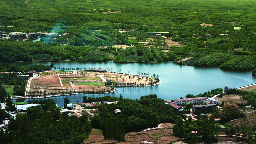   航拍井楠村美景。新華網發（張誌東 攝）