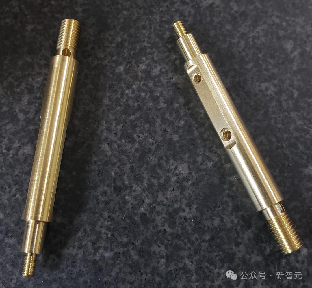 測試中要加工的零件