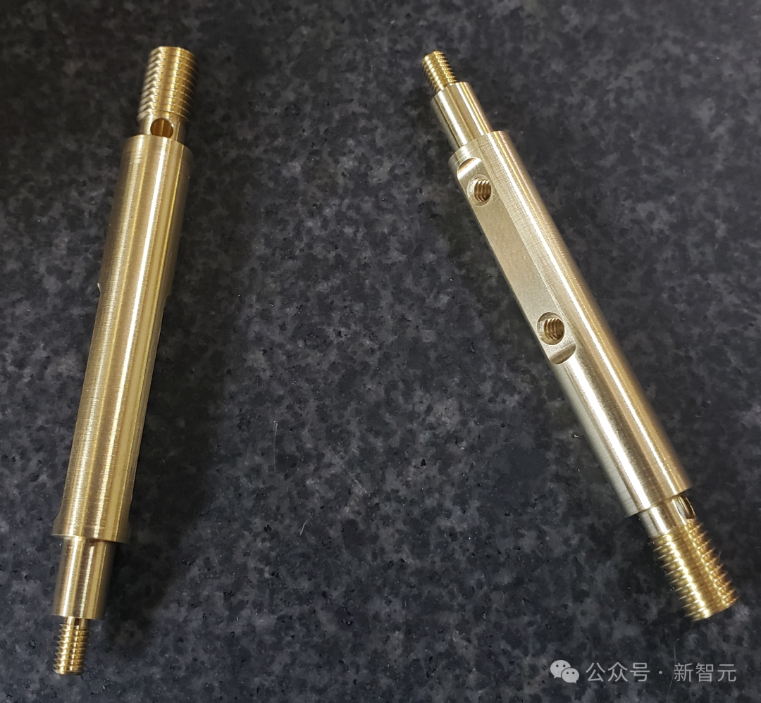 測試中要加工的零件